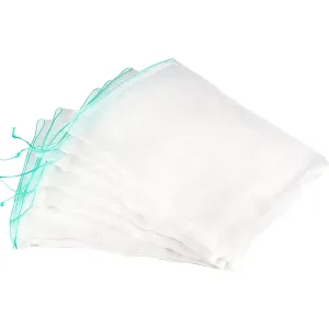40Pcs Fruit Protection Nylon Mesh Net Bags with Drawstring-L