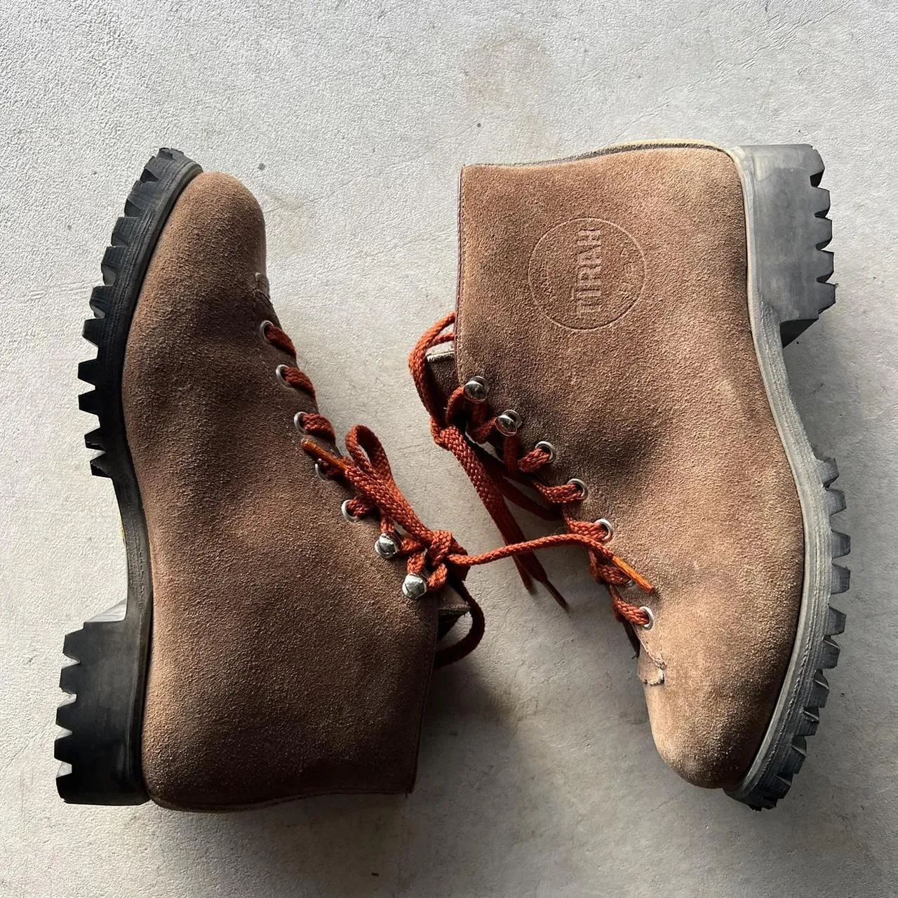 70s Italian Style Vibram Sole Hiking Boots- M's 6.5, W's 8