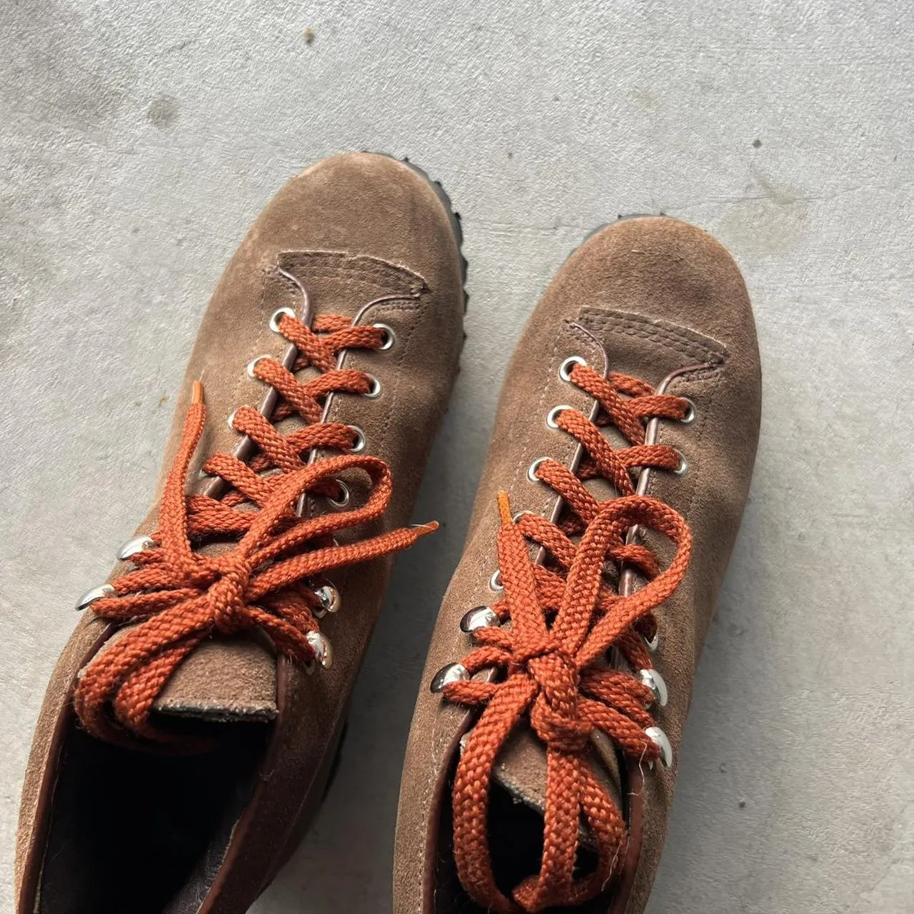 70s Italian Style Vibram Sole Hiking Boots- M's 6.5, W's 8