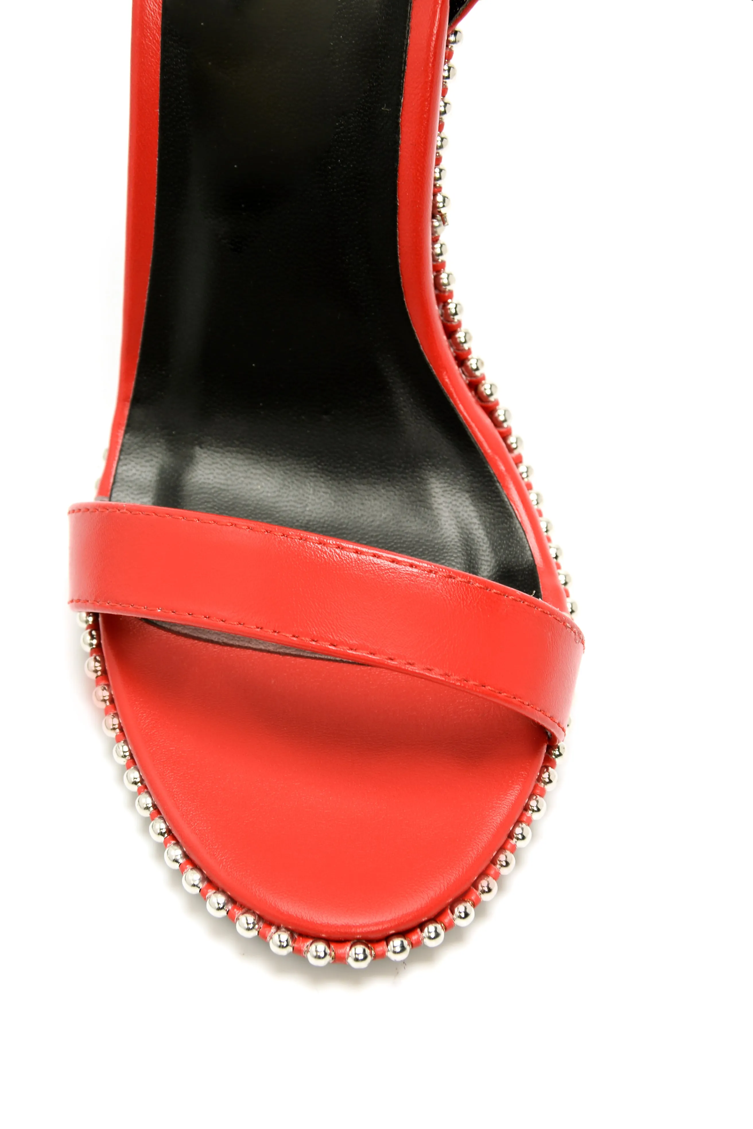 A Studding Romance Heels - Red