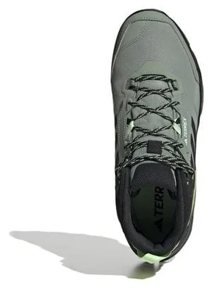 adidas Terrex AX4 Mid GTX Hiking Boots Green Black Men's