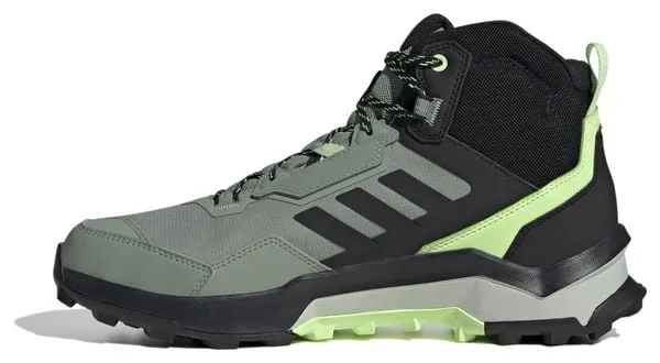 adidas Terrex AX4 Mid GTX Hiking Boots Green Black Men's