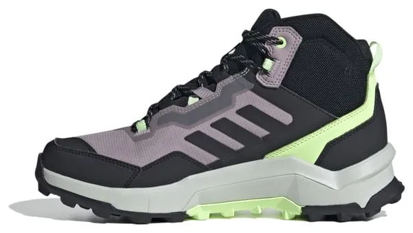 adidas Terrex AX4 Mid GTX Violet Black Green Women's Hiking Boots