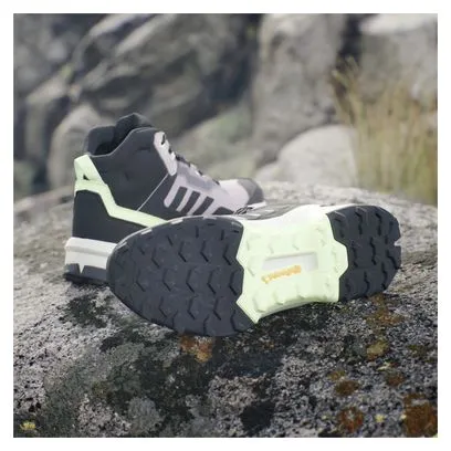 adidas Terrex AX4 Mid GTX Violet Black Green Women's Hiking Boots