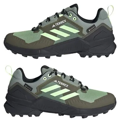 adidas Terrex Swift R3 GTX Hiking Boots Green Black Men's