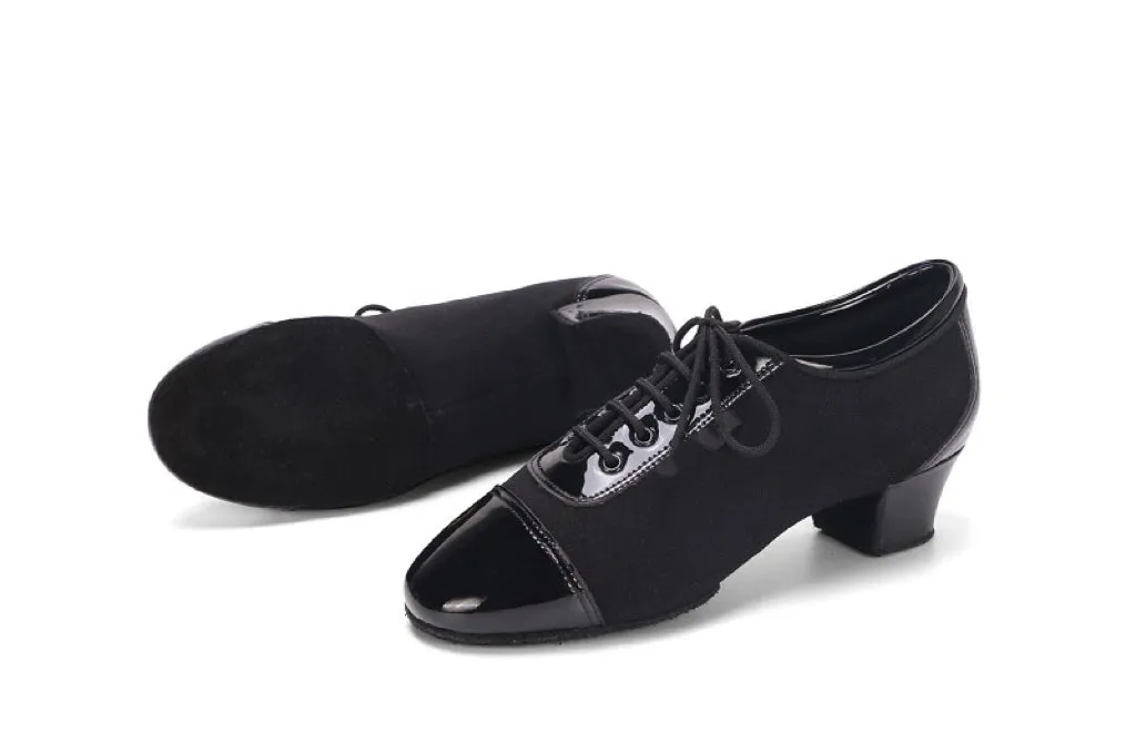 AILIANWU.L001BE BOYS LATIN SPLICING LEATHER DANCE SHOES