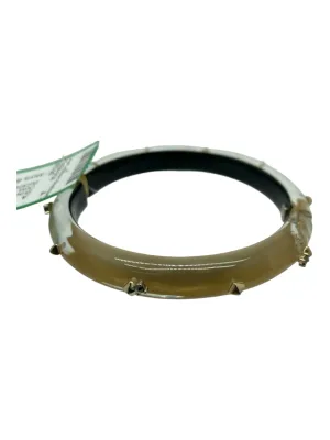 Alexis Bittar Gold Lucite Hinge Bangles Studded Bracelet