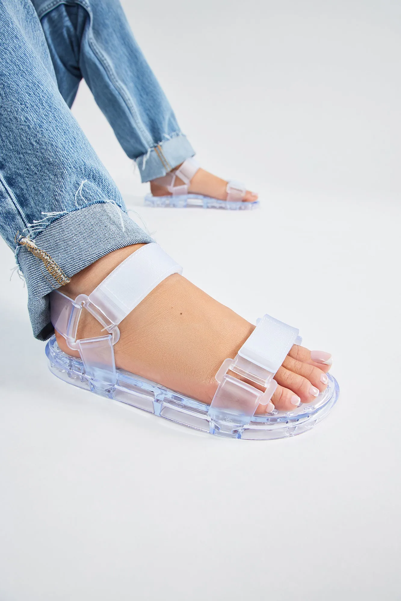 All Good Days Flat Sandals - Clear