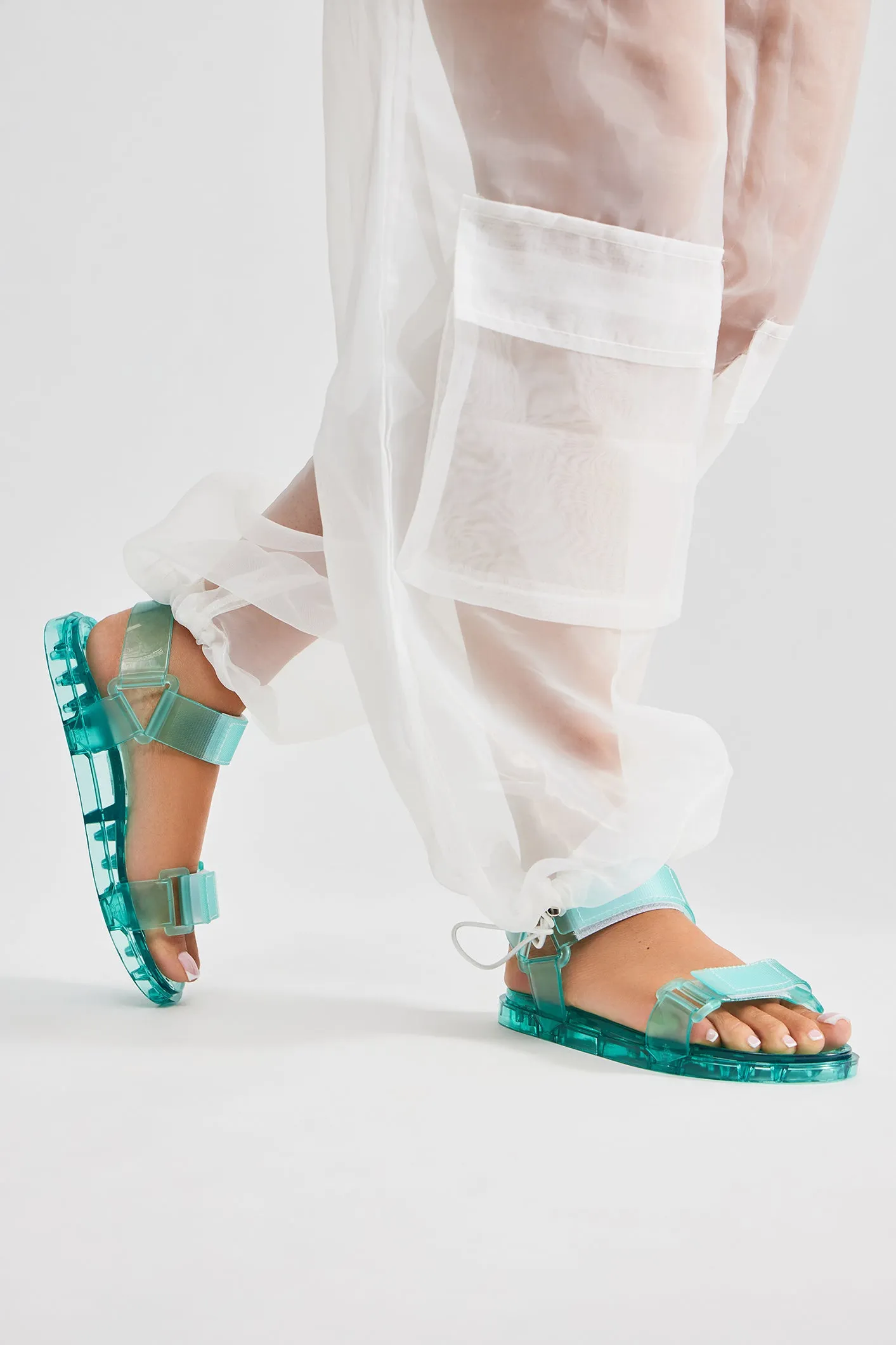 All Good Days Flat Sandals - Turquoise