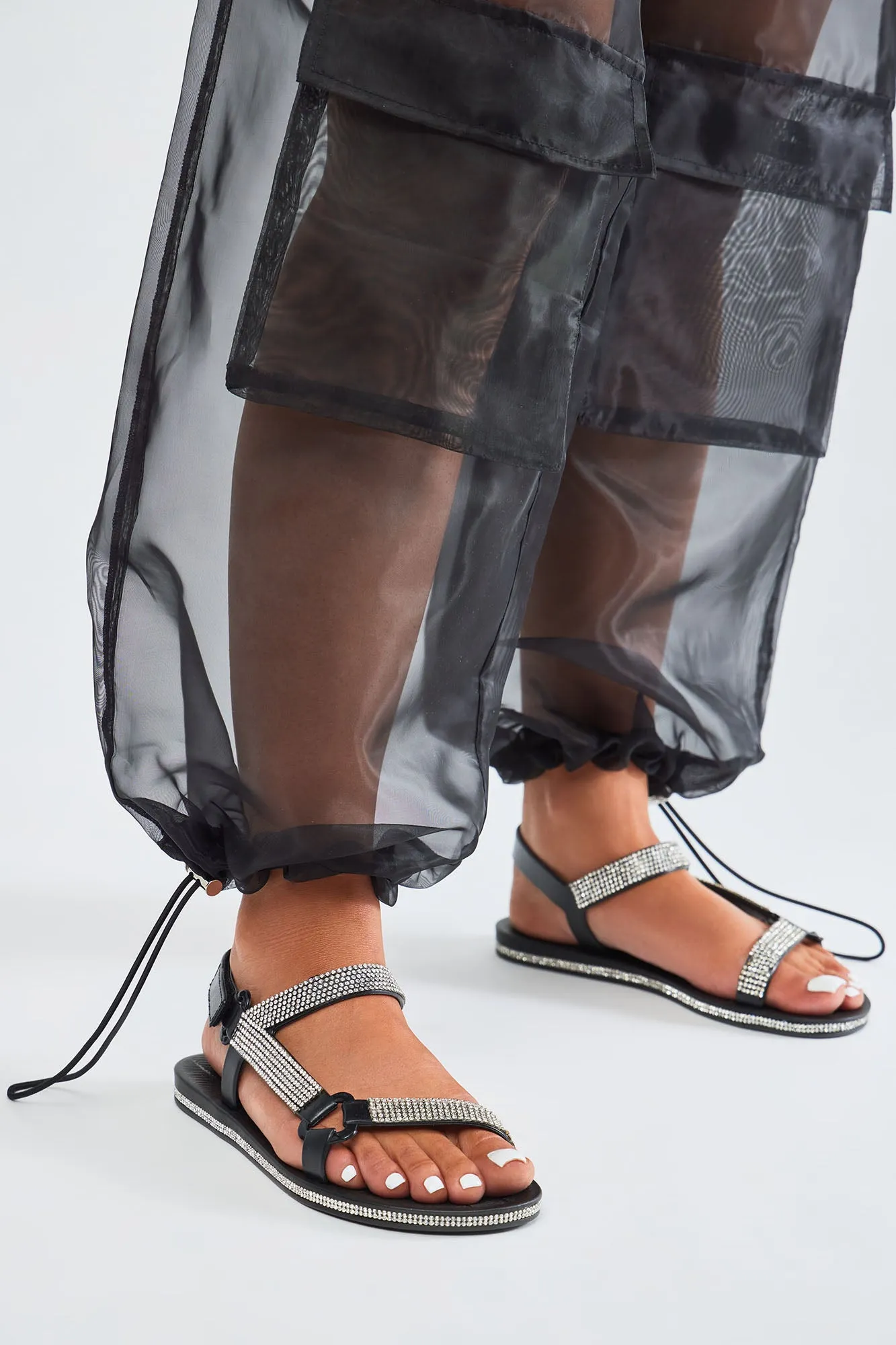 All Good Here Flat Sandals - Black
