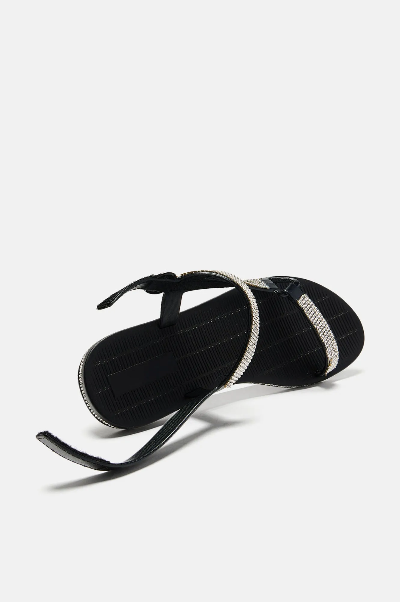 All Good Here Flat Sandals - Black
