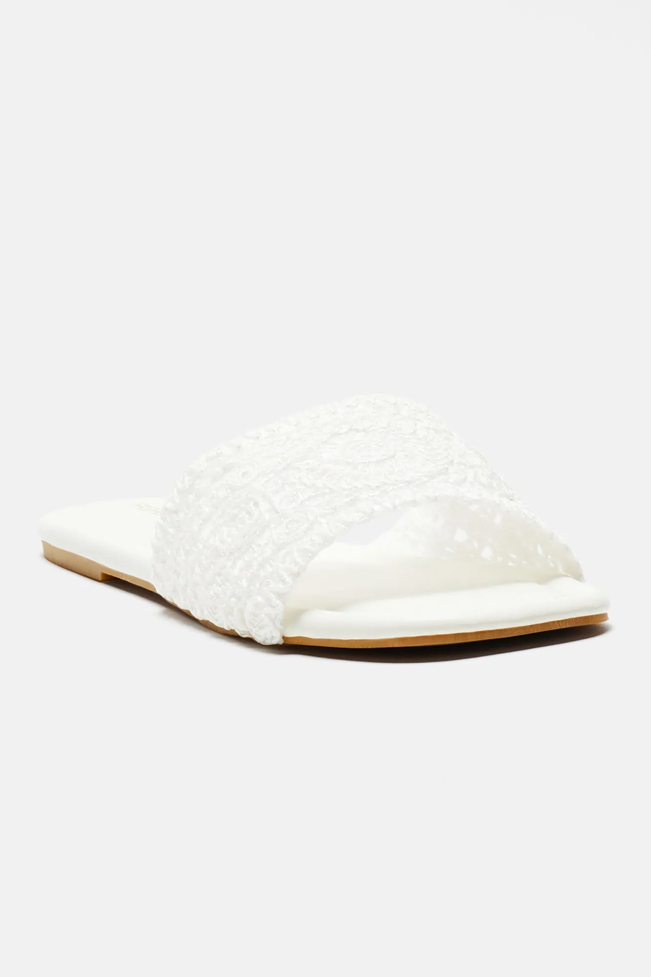 Always Carefree Flat Sandals - White