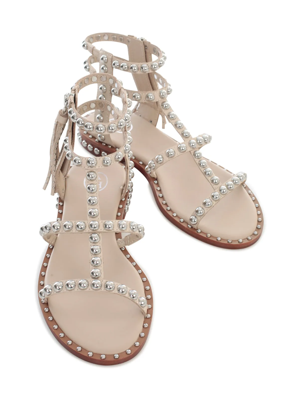 Ash Power Studded Ankle-Strap Sandals