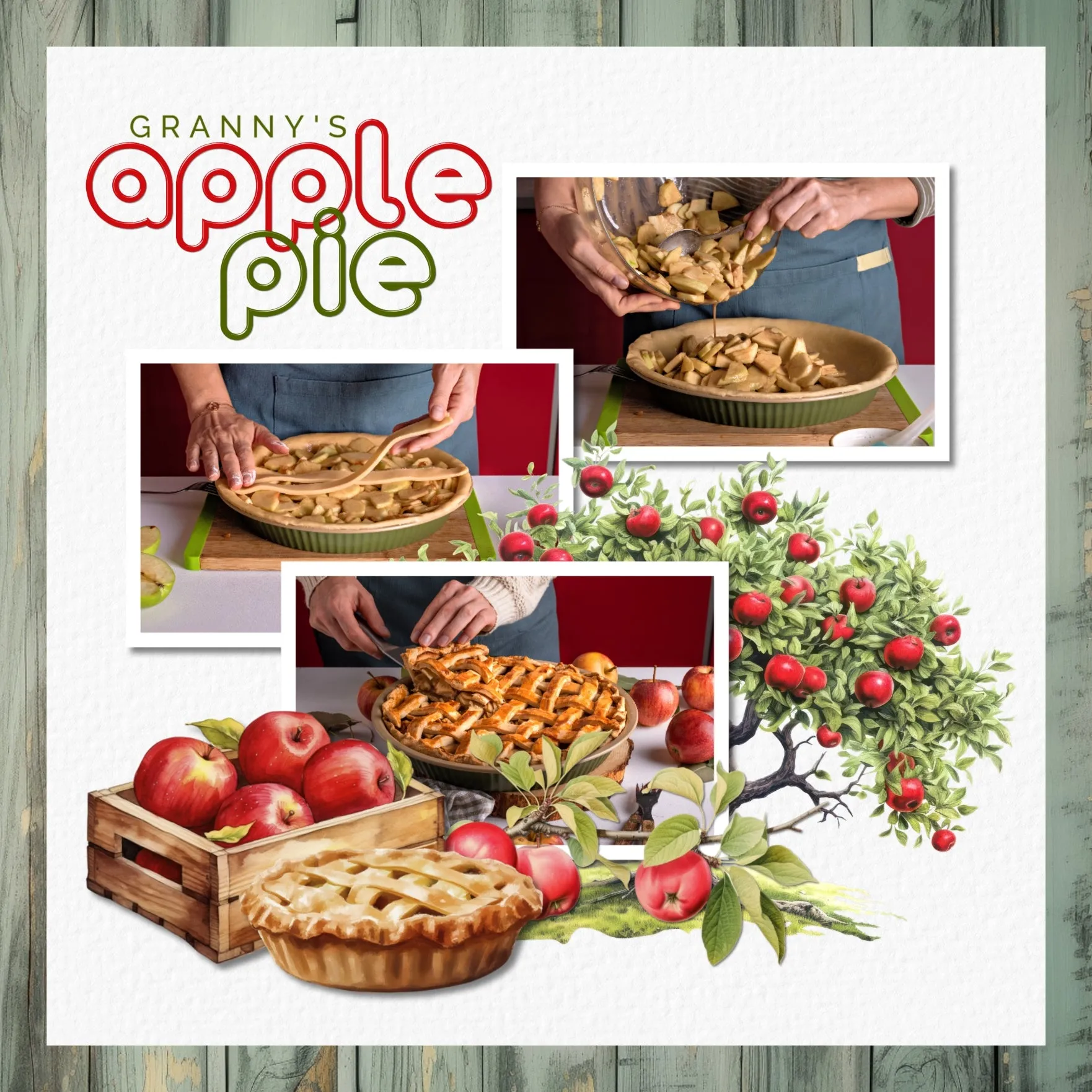 Autumn Watercolor Elements Digital Scrapbook Kit