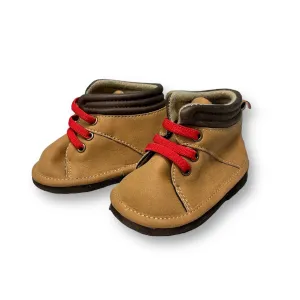 Baby Boy Size 6-12 Months Brown Soft Sole Boots