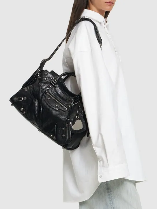 Balenciaga   Neo Cagole City leather shoulder bag 