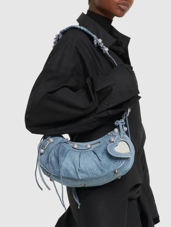 Balenciaga   Small Le Cagole denim bag 