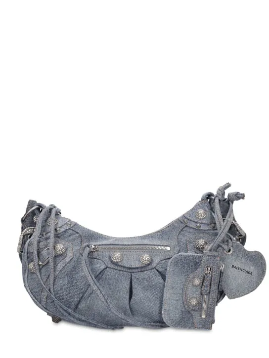 Balenciaga   Small Le Cagole denim bag 
