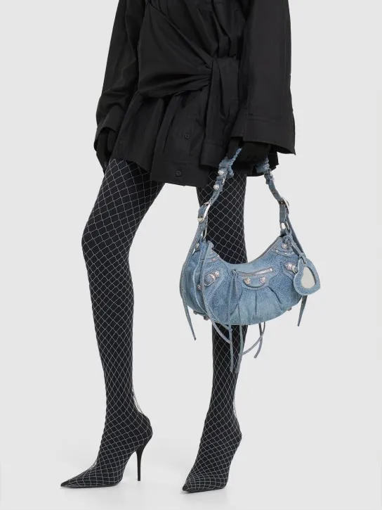 Balenciaga   Small Le Cagole denim bag 