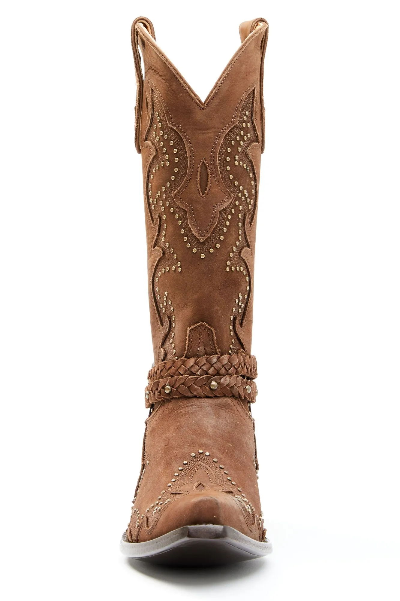 Barfly Brown Western Boots - Snip Toe