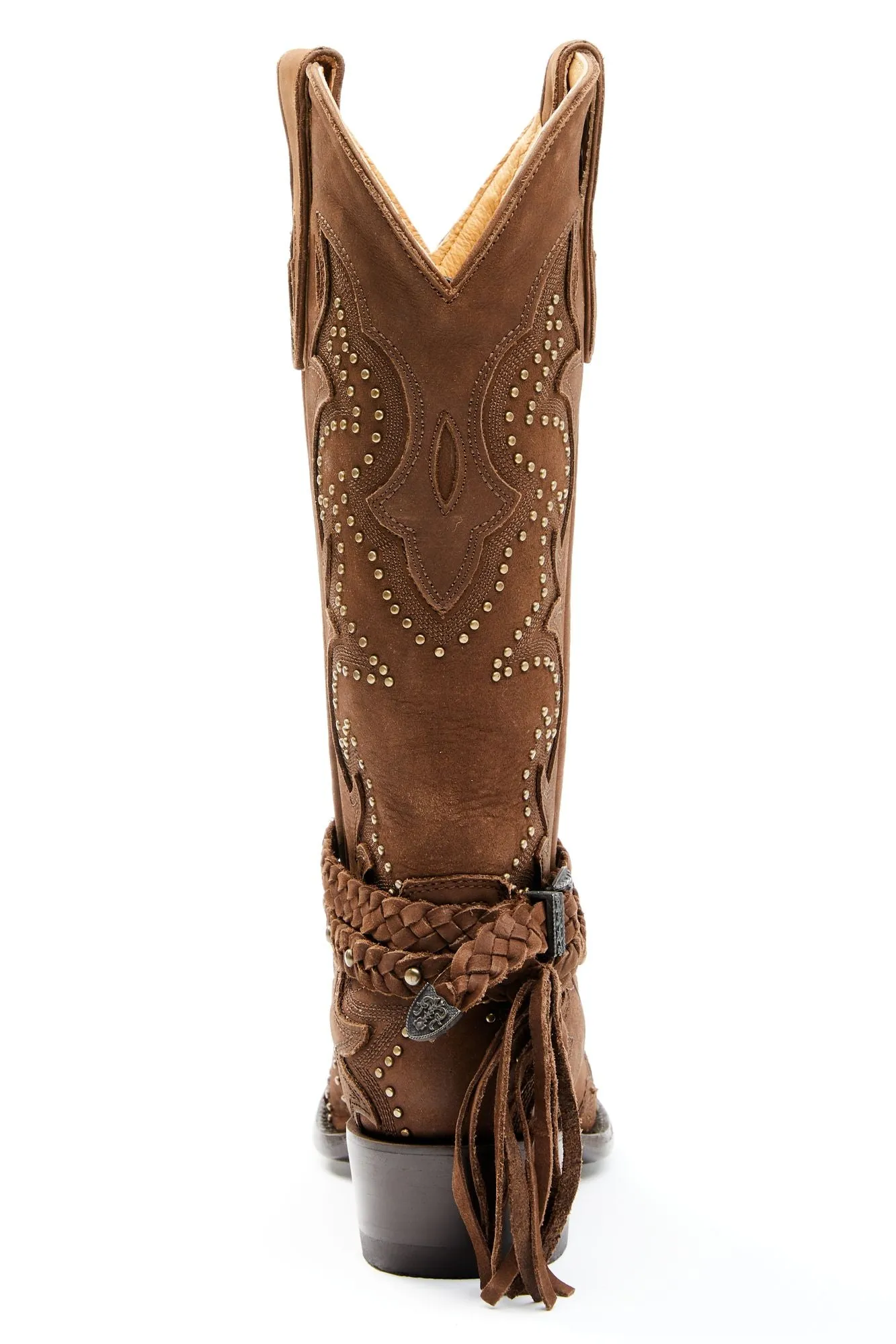 Barfly Brown Western Boots - Snip Toe