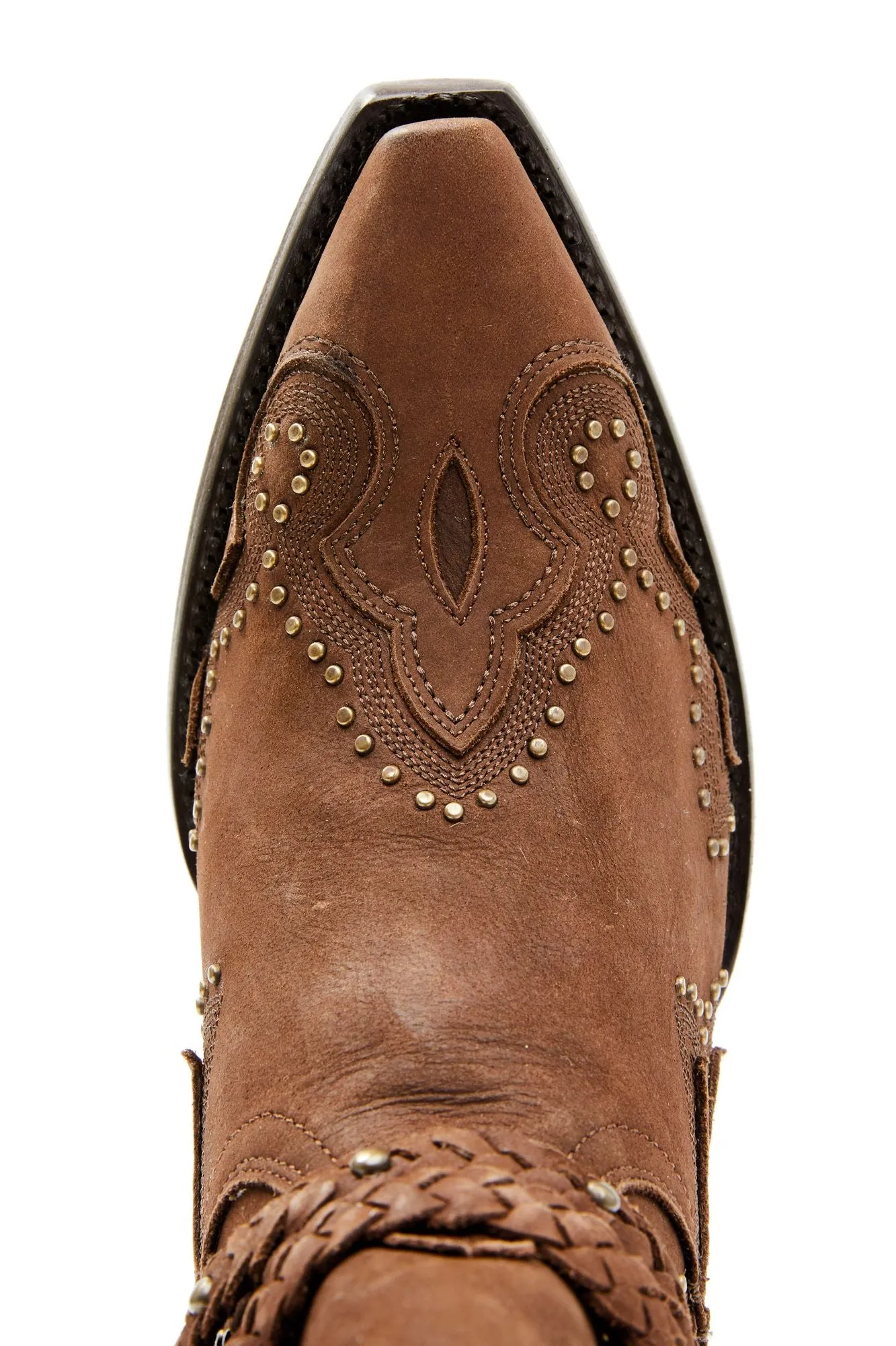 Barfly Brown Western Boots - Snip Toe