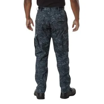 BDU Pants | Tactical Pants For Men | Midnight Blue Digital Camouflage