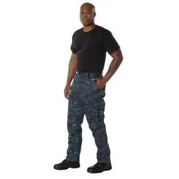 BDU Pants | Tactical Pants For Men | Midnight Blue Digital Camouflage