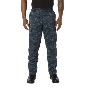 BDU Pants | Tactical Pants For Men | Midnight Blue Digital Camouflage