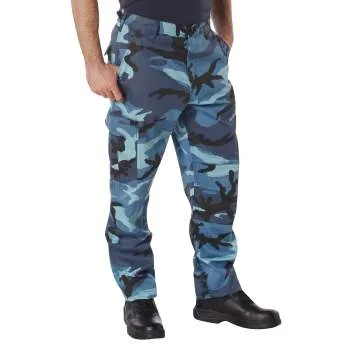 BDU Pants | Tactical Pants For Men | Sky Blue Camoflauge