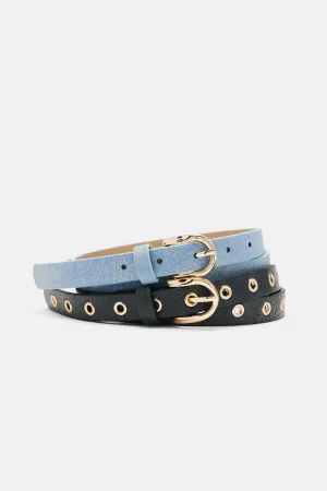 Best In The Game Duo Belt Set - Black/combo