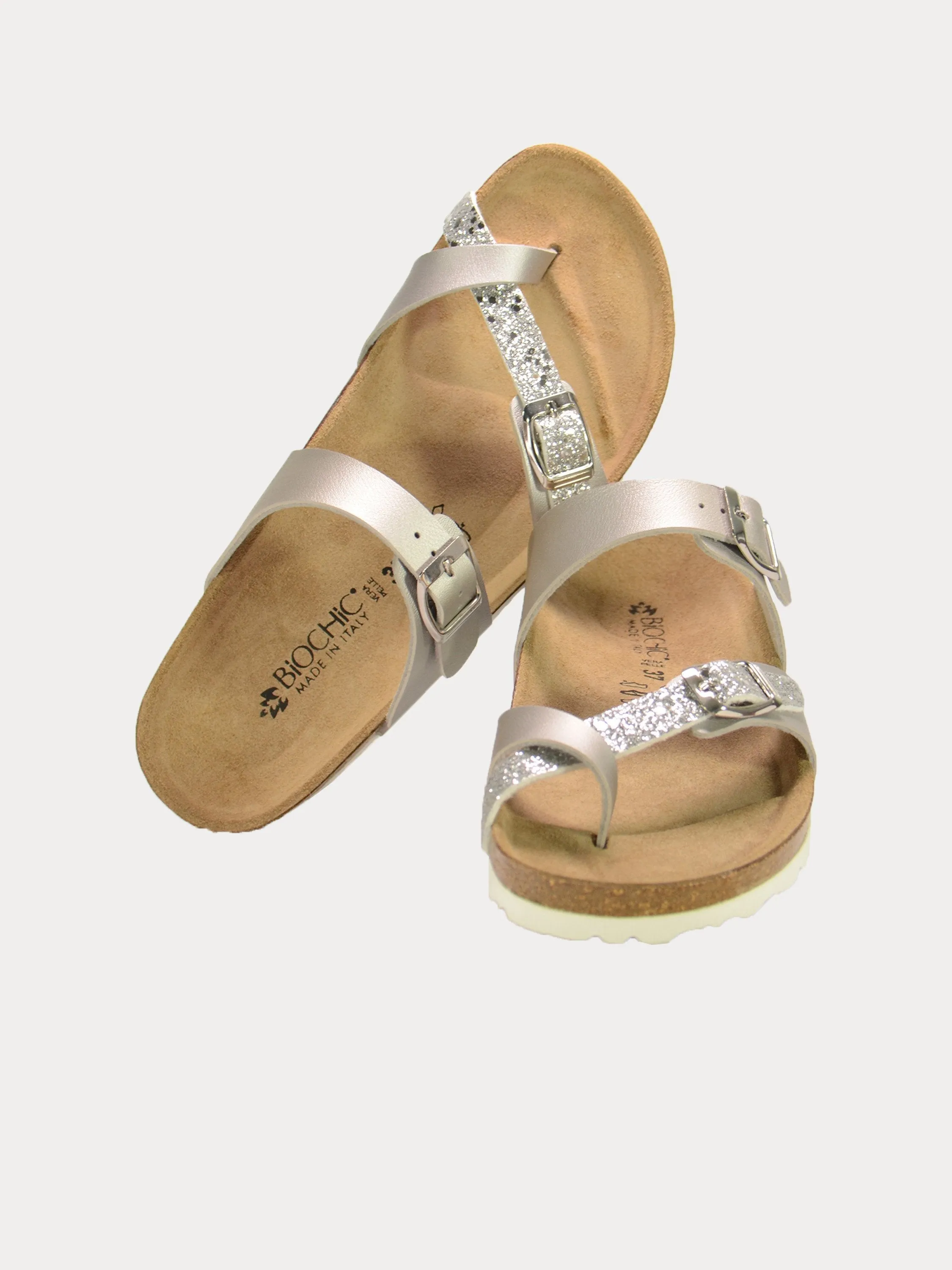 Biochic Women's Lock Flat Sandals
