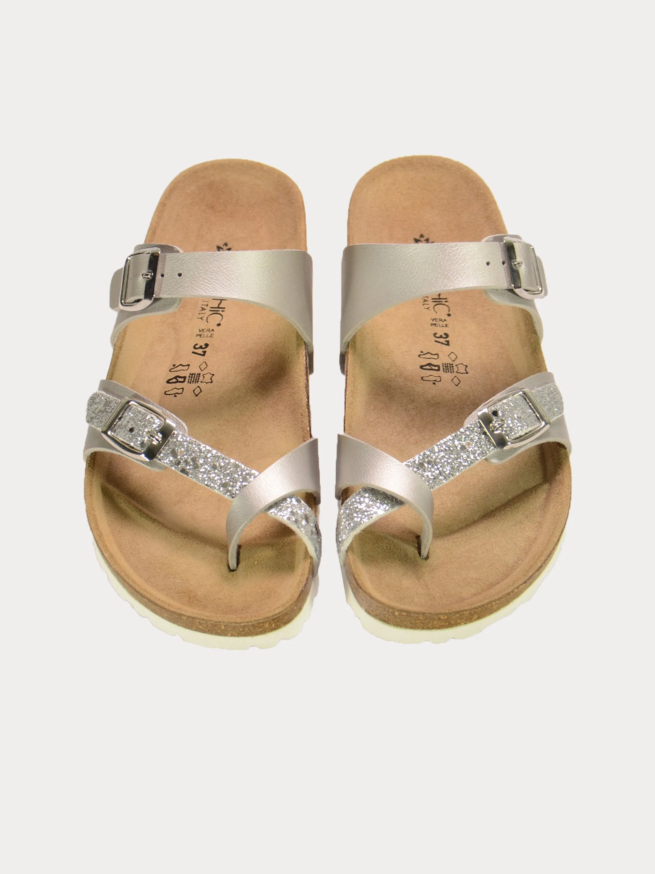 Biochic Women's Lock Flat Sandals