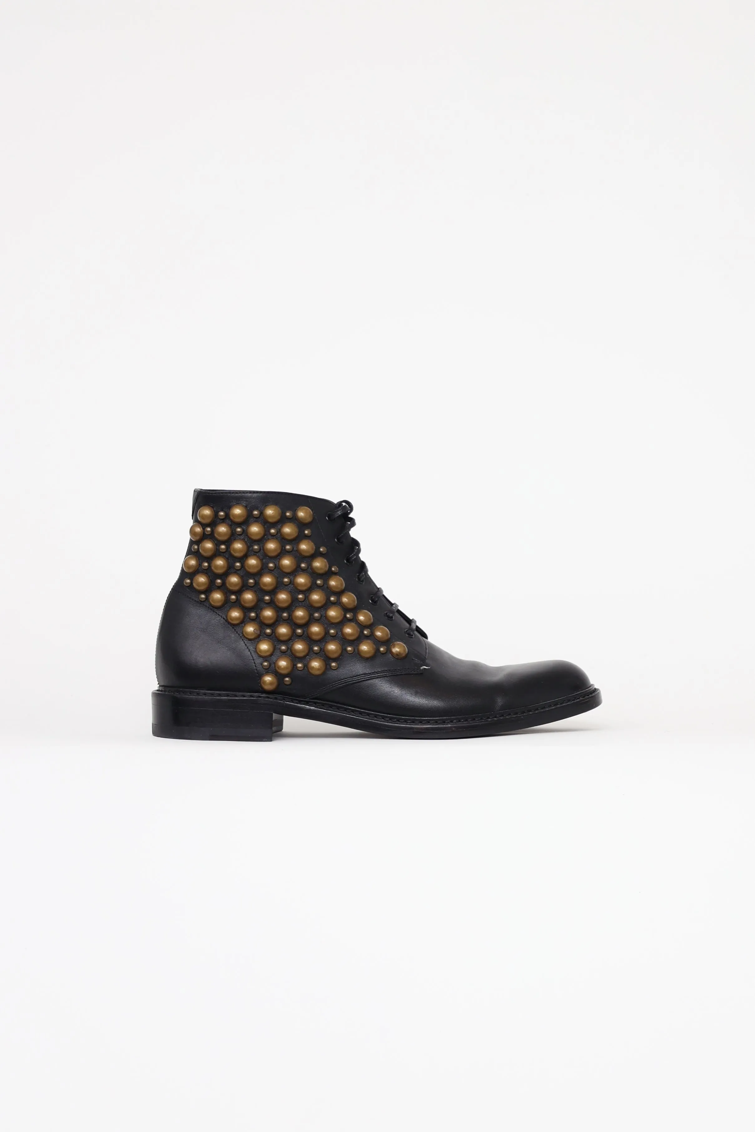 Black Studded Ankle Boots