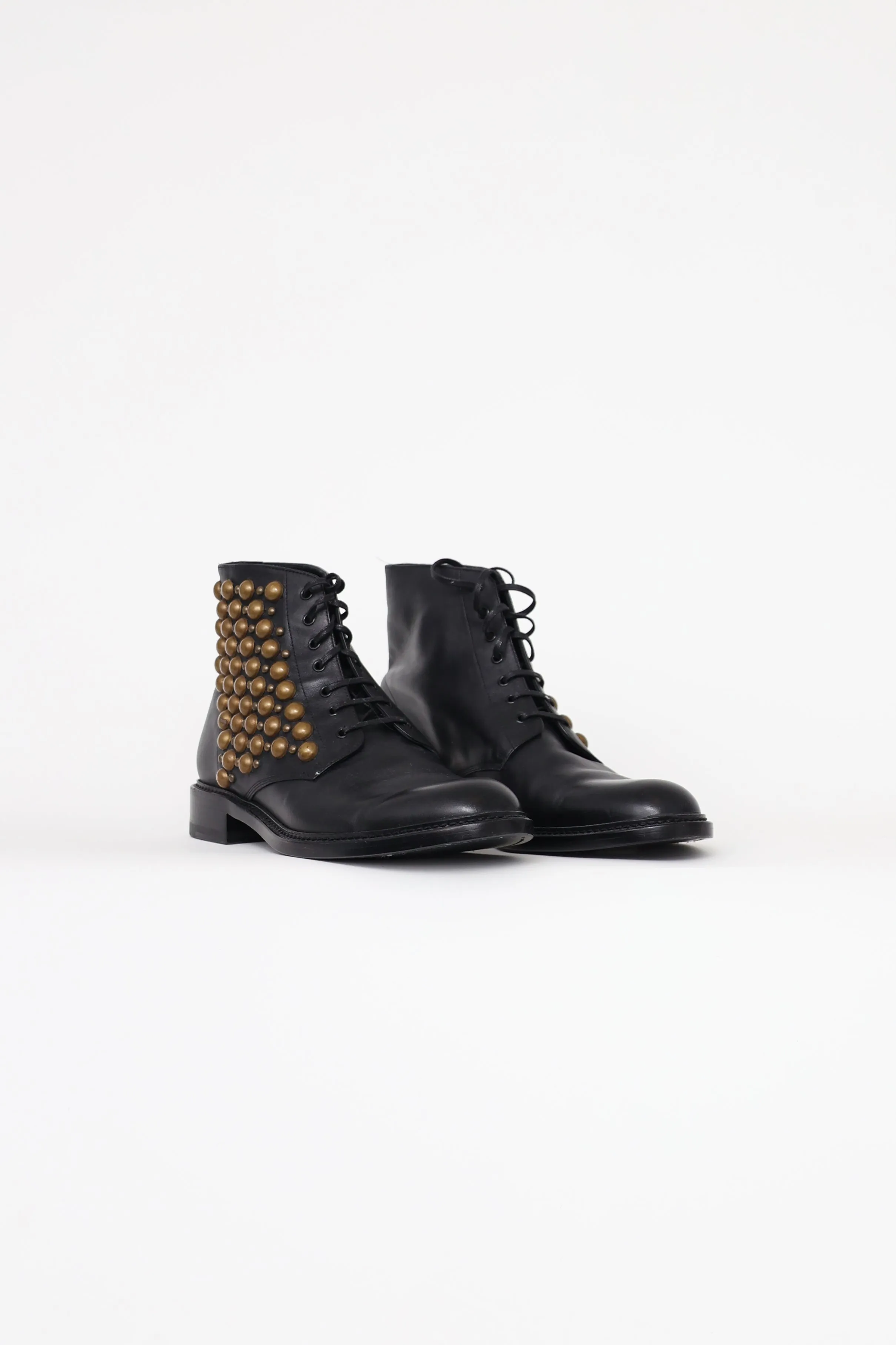 Black Studded Ankle Boots