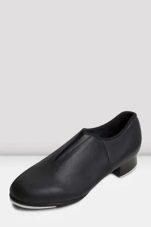 Bloch Girls Tap Flex Slip-On Leather Tap Shoes S0389G, Black Child