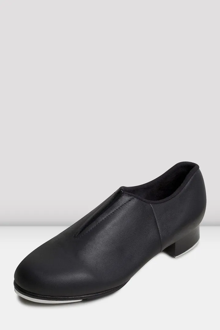 Bloch Girls Tap Flex Slip-On Leather Tap Shoes S0389G, Black Child