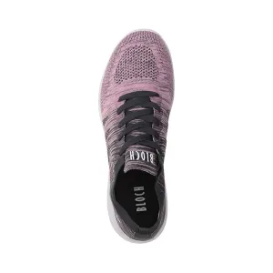 Bloch: Omnia Dance Sneaker | Pink & Grey: Full Rubber Sole Bloch: Omnia Dance Sneaker | Pink & Grey: Full Rubber Sole