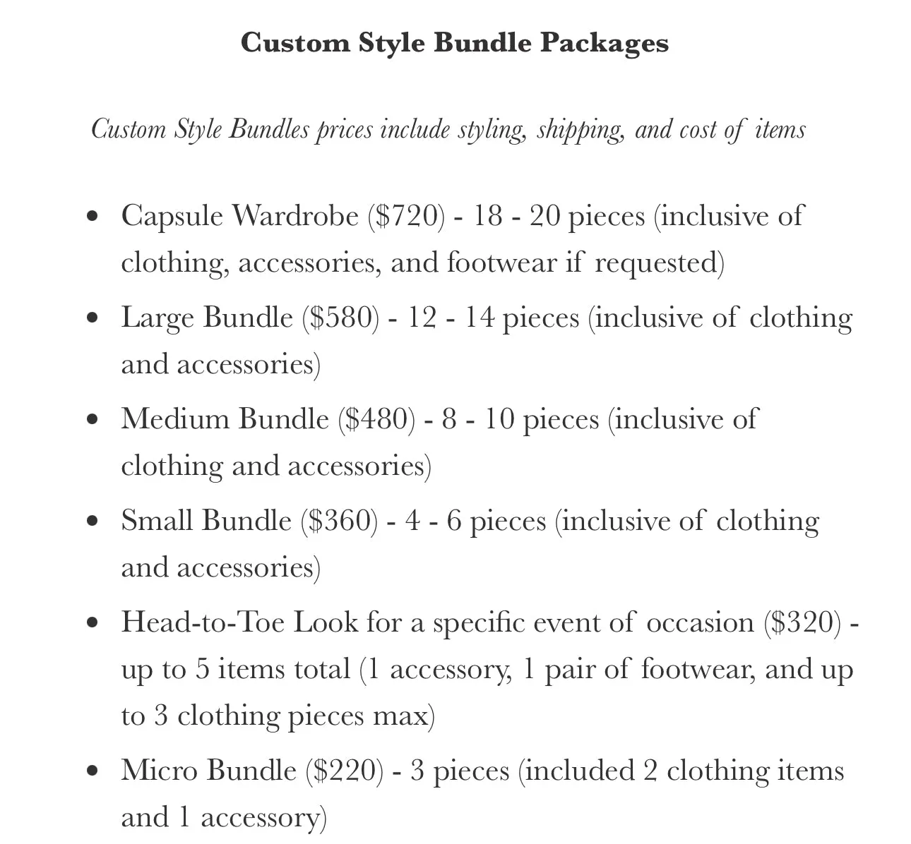 Book a Styling Consultation