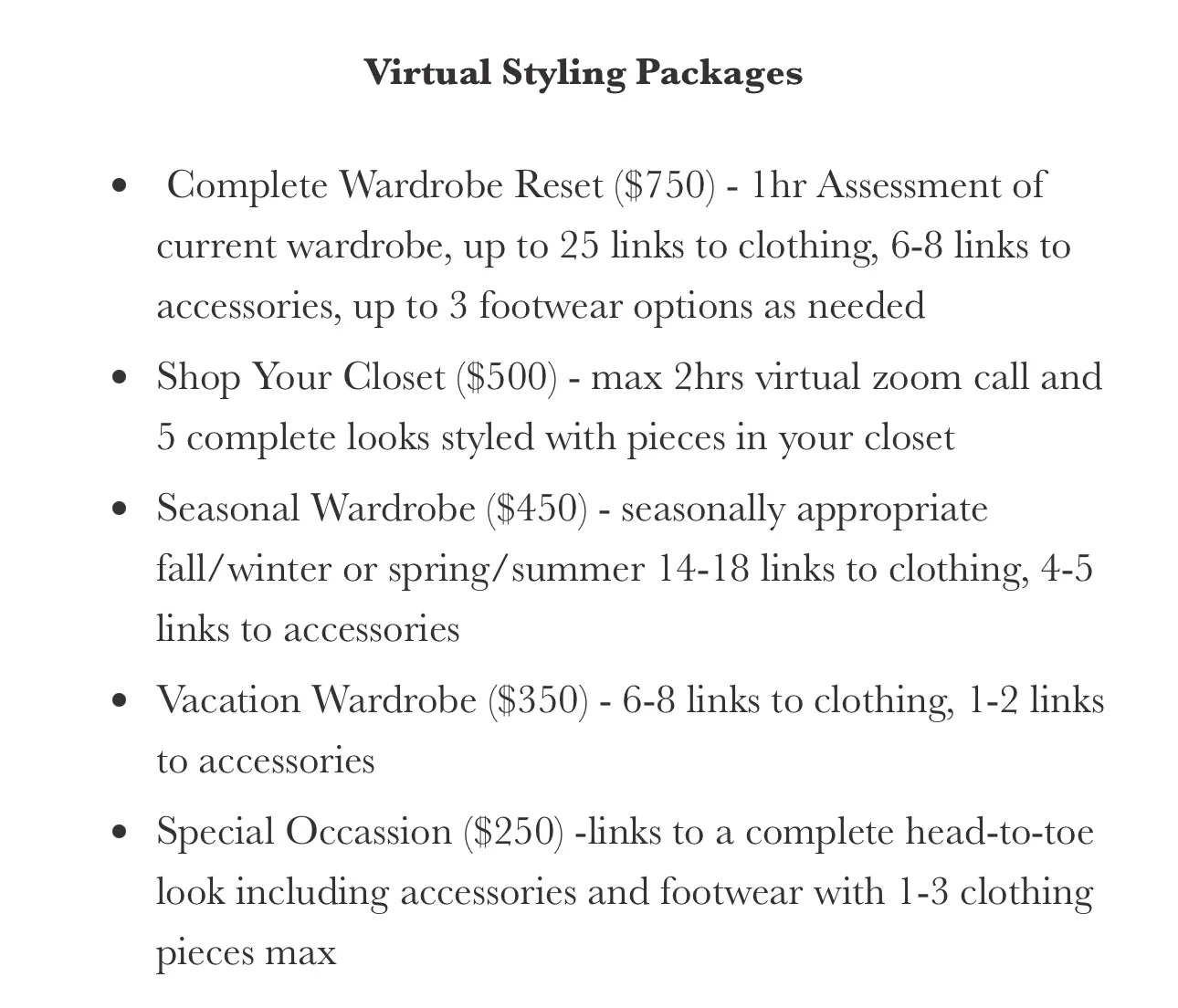 Book a Styling Consultation