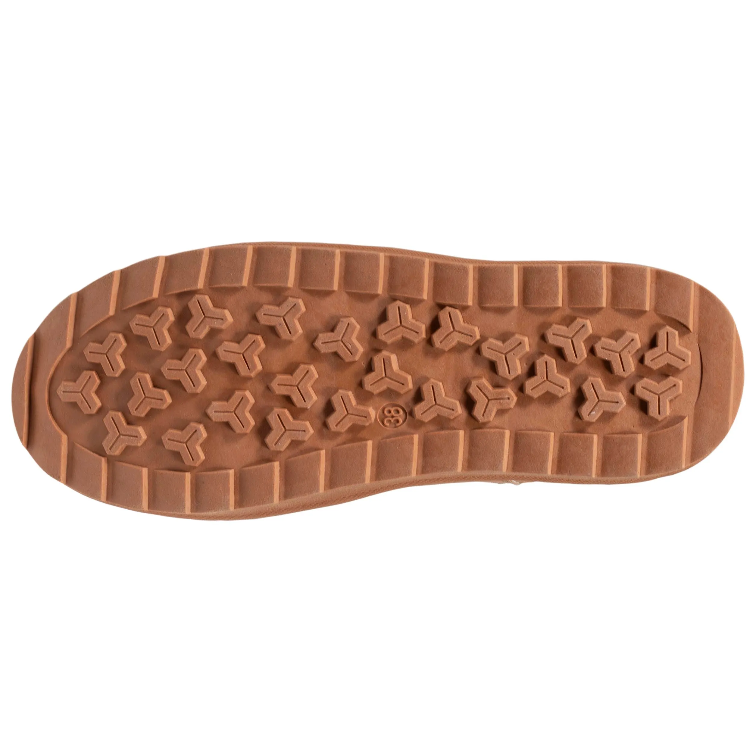 Bottines basses Femme imitation fourrure Camel