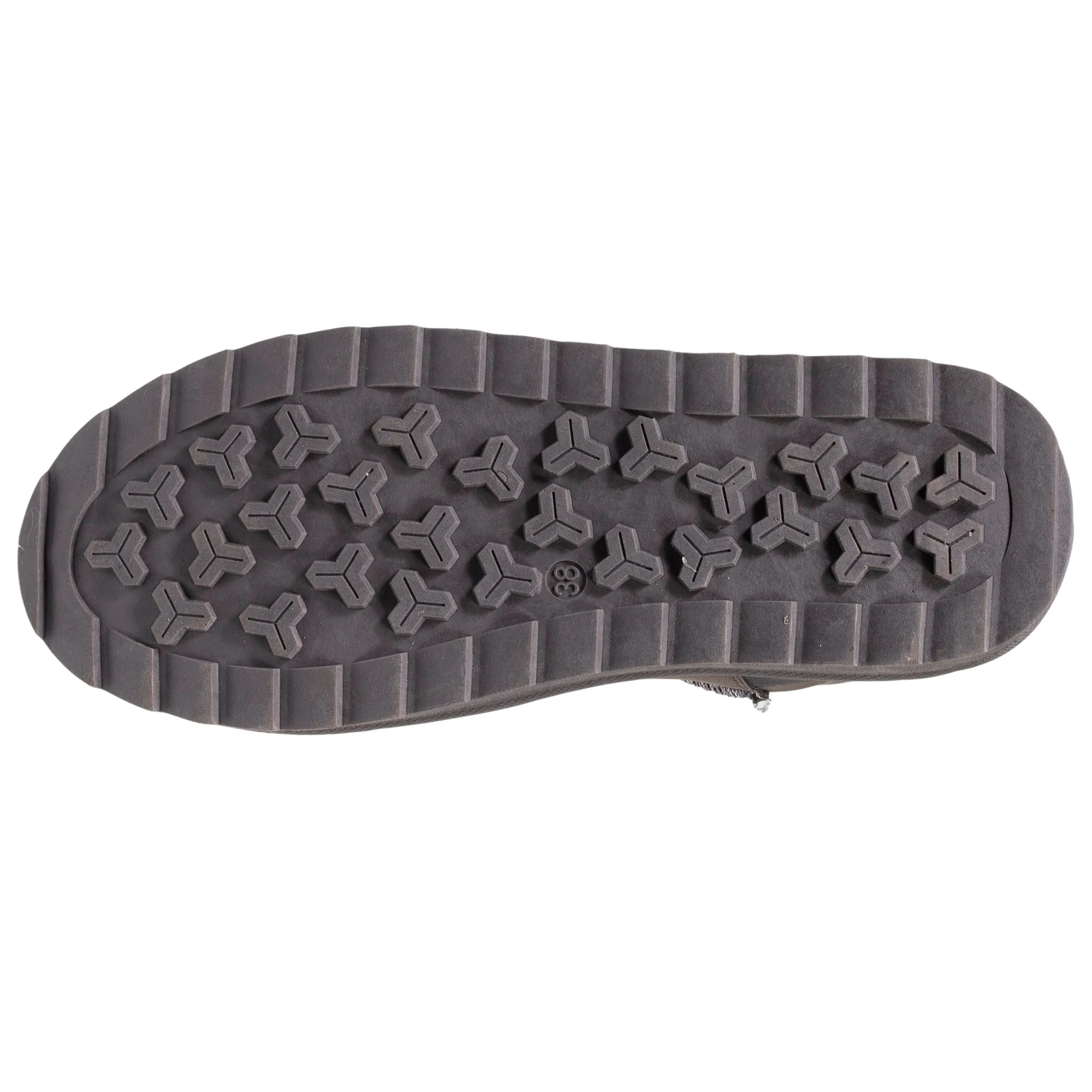Bottines basses Femme imitation fourrure Gris