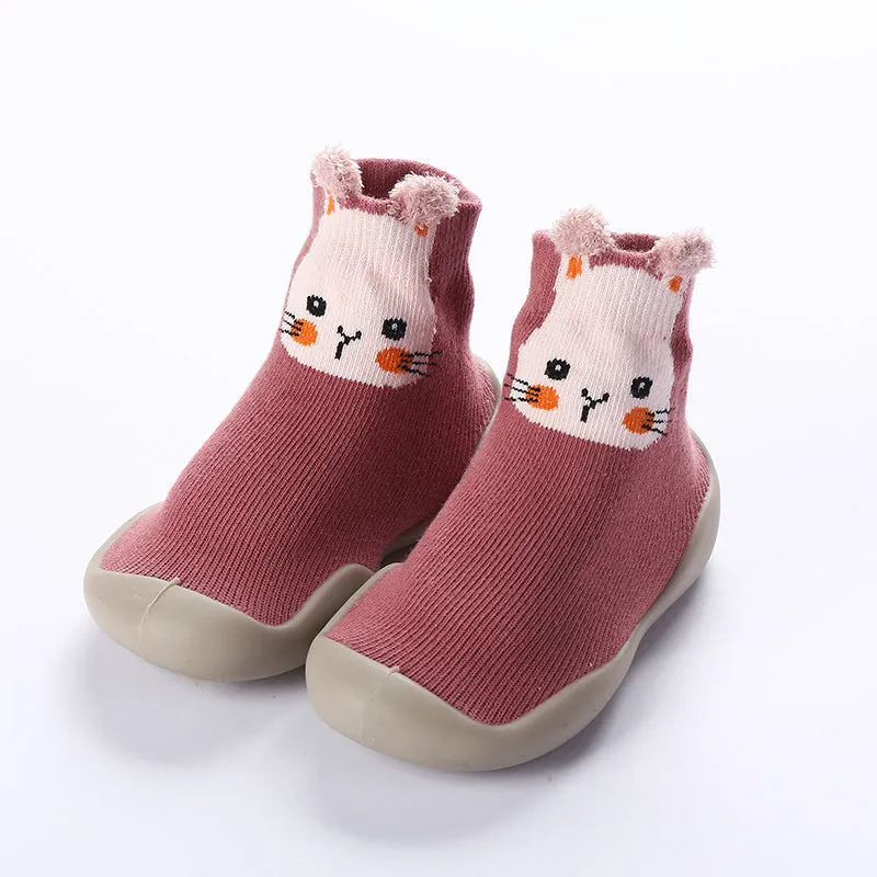 Boys And Girls Baby Toddler Shoes Spring And Autumn Baby Soft Sole Shoes Children Indoor Floor Shoes Breathable Cartoon Children Socks