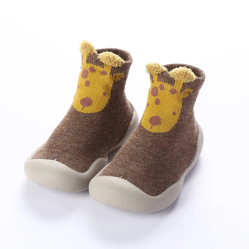 Boys And Girls Baby Toddler Shoes Spring And Autumn Baby Soft Sole Shoes Children Indoor Floor Shoes Breathable Cartoon Children Socks