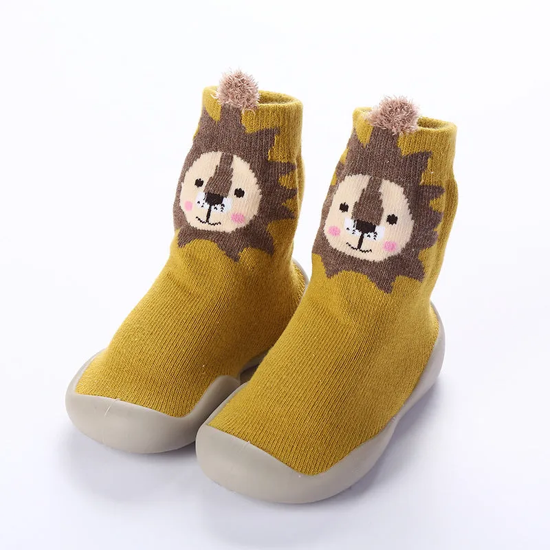 Boys And Girls Baby Toddler Shoes Spring And Autumn Baby Soft Sole Shoes Children Indoor Floor Shoes Breathable Cartoon Children Socks