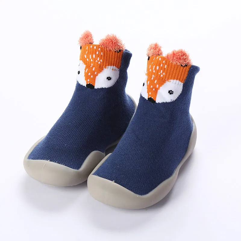 Boys And Girls Baby Toddler Shoes Spring And Autumn Baby Soft Sole Shoes Children Indoor Floor Shoes Breathable Cartoon Children Socks