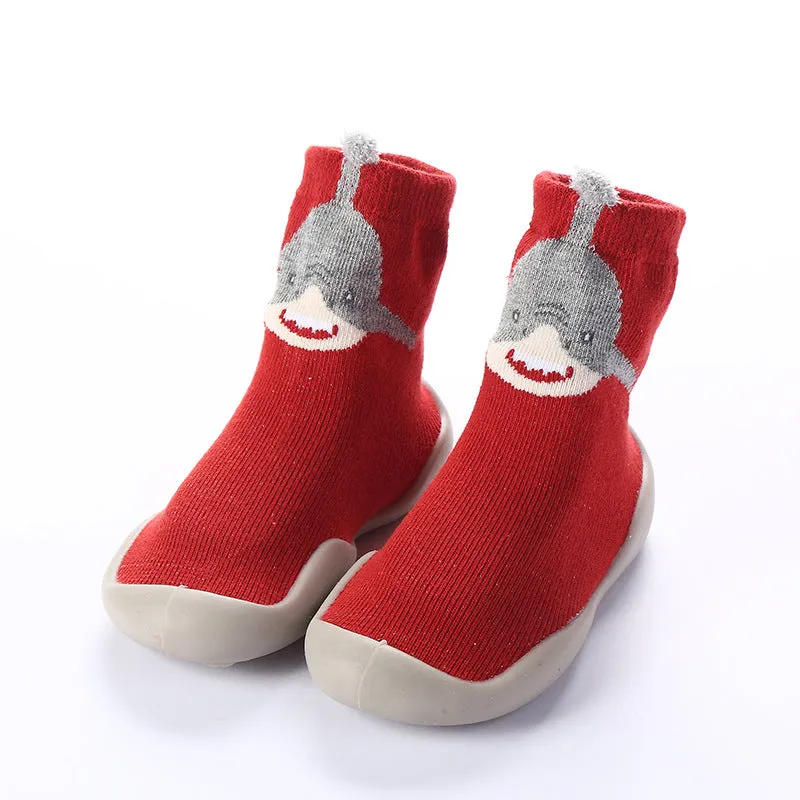 Boys And Girls Baby Toddler Shoes Spring And Autumn Baby Soft Sole Shoes Children Indoor Floor Shoes Breathable Cartoon Children Socks