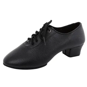 Boy's Leatherette Heels Modern With Lace-up Dance Shoes
