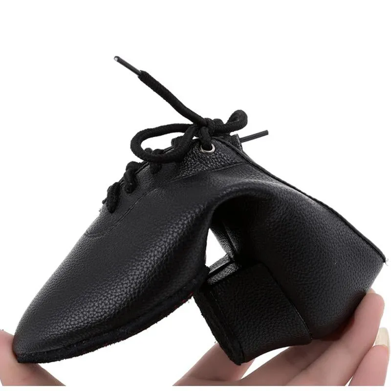 Boy's Leatherette Heels Modern With Lace-up Dance Shoes
