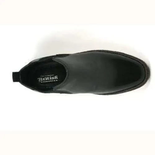 British Walkers Playboy Soho Men's Black Leather Chelsea Boots